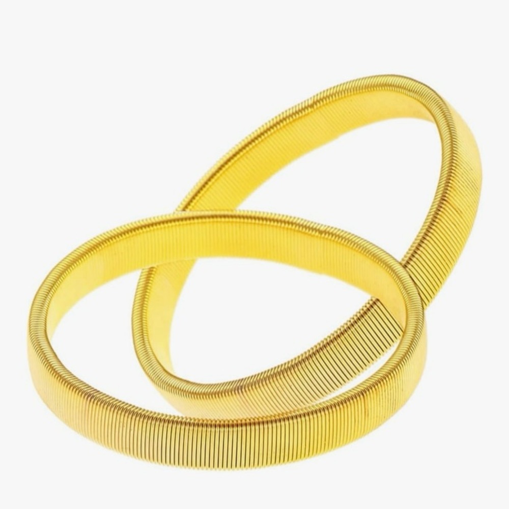 Elegant Gold Stretchy Bangles